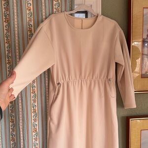 Cream oversized synch dress